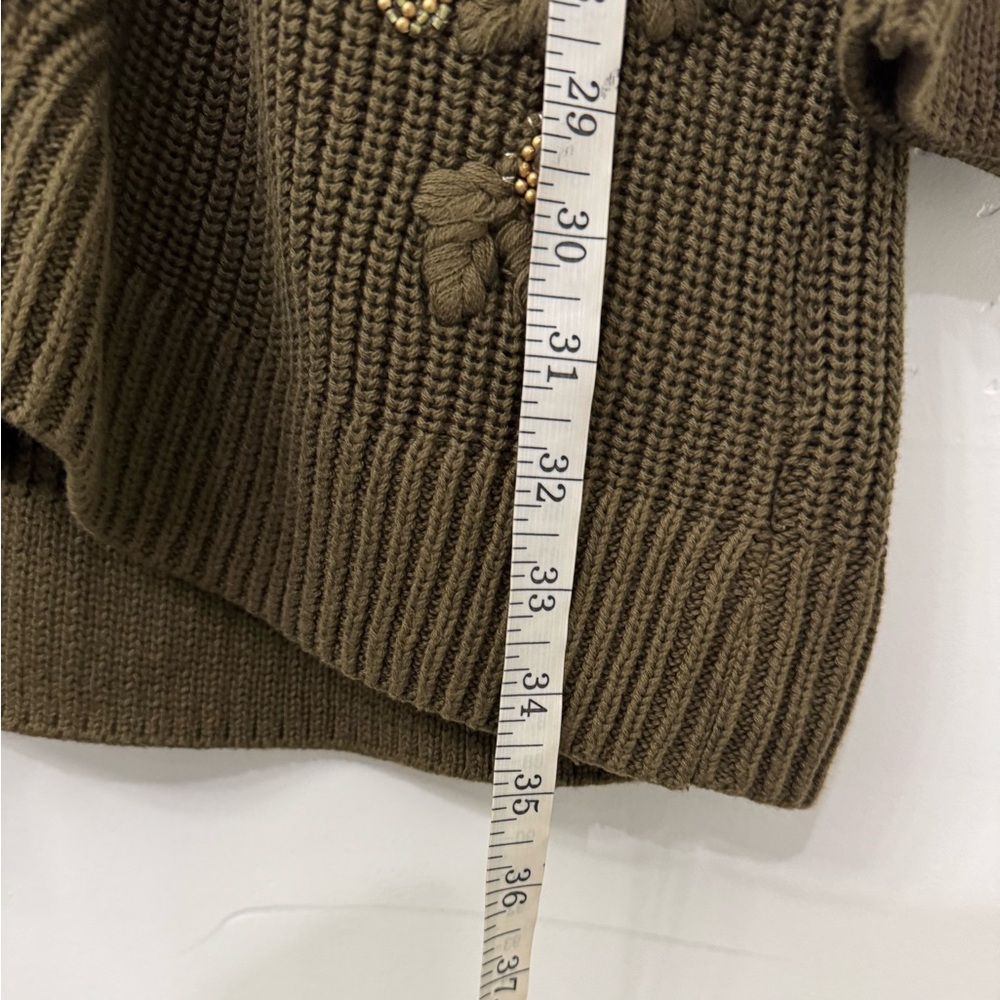 Soft Surroundings Enchanted Forest Cardigan
Cable Knit Sweater Embroidered Bead - Picture 5 of 9